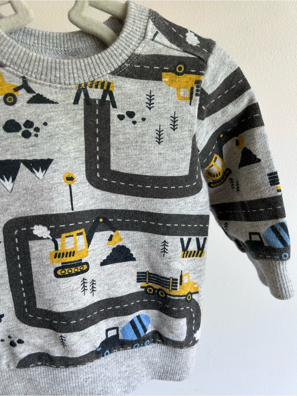 Carter’s Grey Construction Road Print Sweatshirt